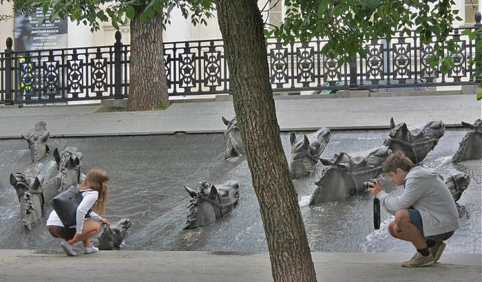 фотографирование возле лошадей