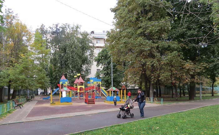 в парке