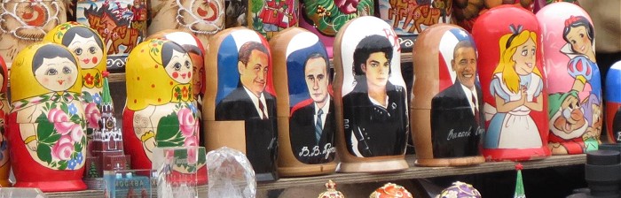 матрешки: Путин, Обама, Джексон